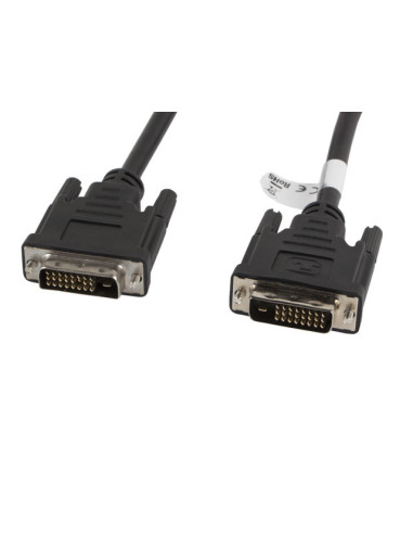 Lanberg CA-DVID-10CC-0030-BK Dvi-D (24+1Pol) Stecker auf Dvi-D (24+1Pol) Stecker Dual Link Kabel, 3m schwarz cable DVI Negro