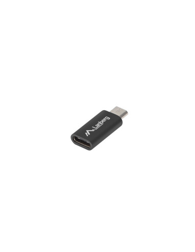 Lanberg AD-UC-UM-01 cambiador de género para cable Micro-USB 2.0 Type B USB 2.0 Type C Negro