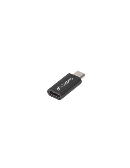 Lanberg AD-UC-UM-01 cambiador de género para cable Micro-USB 2.0 Type B USB 2.0 Type C Negro