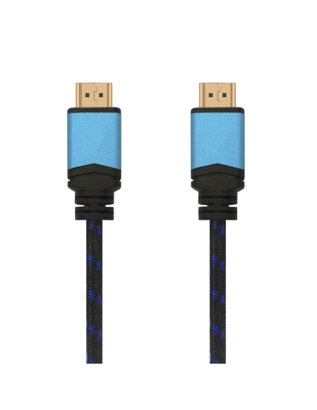 AISENS Сable, HDMI, 2.0, Premium alta velocidad   HEC, 4k@60 Hz, 18 Gbps, A M-A M, Negro Azul, 2.0 m