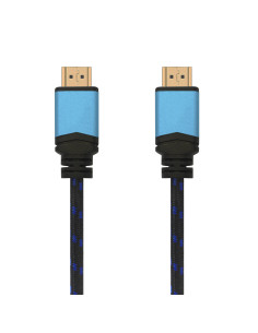 AISENS Сable, HDMI, 2.0, Premium alta velocidad   HEC, 4k@60 Hz, 18 Gbps, A M-A M, Negro Azul, 3.0 m 2