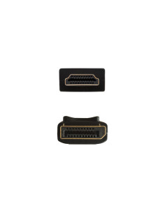 AISENS CABLE CONVERSOR DISPLAYPORT A HDMI, DP M-HDMI M, NEGRO, 2.0M 2