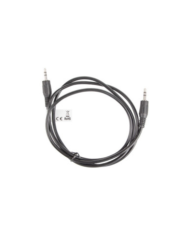 Lanberg CA-MJMJ-10CC-0012-BK cable de audio 1,2 m 3,5mm Negro