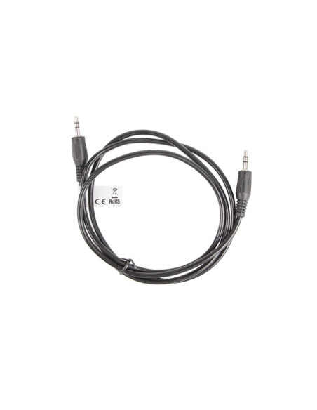 Lanberg CA-MJMJ-10CC-0012-BK cable de audio 1,2 m 3,5mm Negro