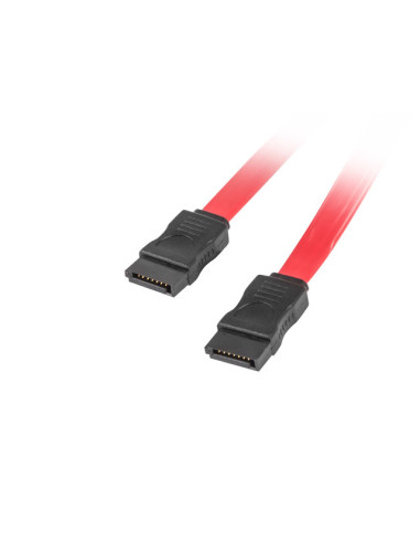 Lanberg CA-SASA-10CU-0050-R cable de SATA 0,5 m SATA 7-pin Rojo