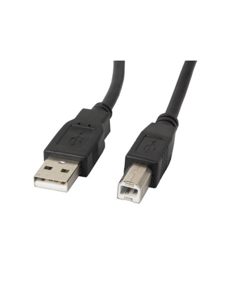 Lanberg CA-USBA-10CC-0030-BK cable USB USB 2.0 3 m USB B Negro