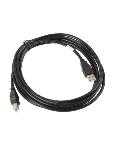 Lanberg CA-USBA-10CC-0030-BK cable USB USB 2.0 3 m USB B Negro