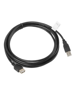 Lanberg CA-USBE-10CC-0030-BK cable USB USB 2.0 3 m USB A Negro