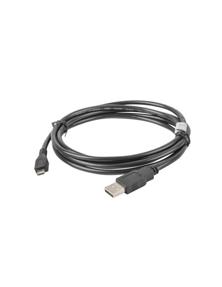 Lanberg CA-USBM-10CC-0018-BK cable USB USB 2.0 1,8 m Micro-USB B USB A Negro