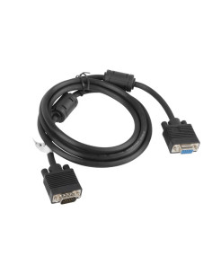 Lanberg CA-VGAC-10CC-0018-B+ cable VGA 1,8 m VGA (D-Sub) Negro 2