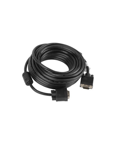 Lanberg CA-VGAC-10CC-0100-B cable VGA 10 m VGA (D-Sub) Negro
