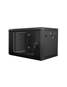 Lanberg WF01-6406-10B armario rack 6U Bastidor de pared Negro