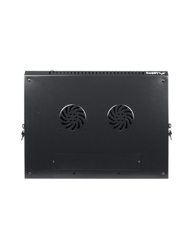 Lanberg WF01-6412-10B armario rack 12U Bastidor de pared Negro