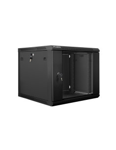 Lanberg WF01-6609-10B armario rack 9U Bastidor de pared Negro 2