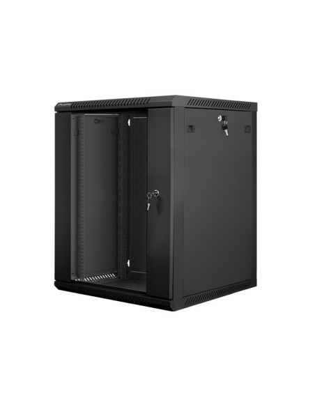 Lanberg WF01-6615-10B armario rack 15U Bastidor de pared Negro