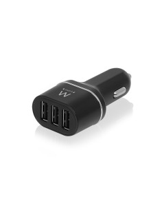Ewent EW1202 cargador de dispositivo móvil Universal Negro Encendedor de cigarrillos Auto