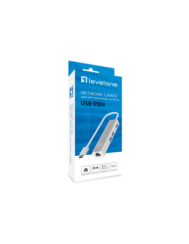LevelOne USB-0504 adaptador y tarjeta de red Ethernet 1000 Mbit s