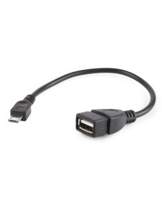 Gembird USB A - Micro-USB B, 0.15m cable USB USB 2.0 0,15 m Negro