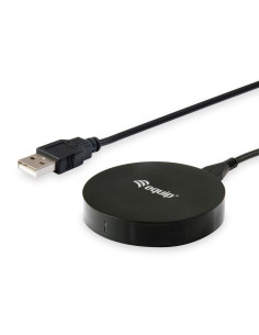 Equip 245500 cargador de dispositivo móvil Smartphone Negro USB Cargador inalámbrico Carga rápida Interior