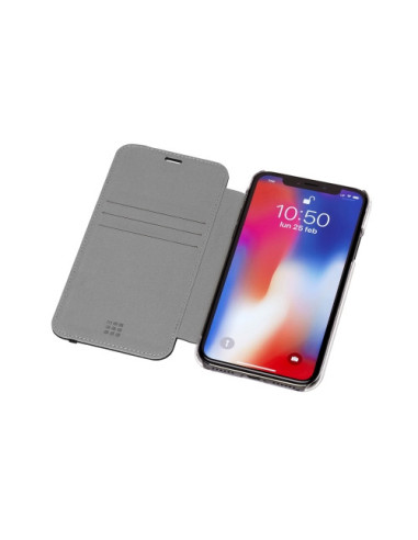 Moleskine ET9CBPXSMCLR funda para teléfono móvil 16,5 cm (6.5") Folio Negro, Transparente