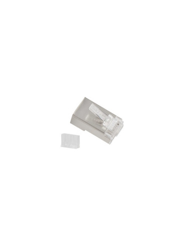 Lanberg PLS-6000 conector RJ-45 Acero inoxidable, Transparente