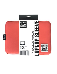 Smile Funda Sleeve para Portátil hasta 13.3 pulgadas Living Coral de Neopreno color Rosa Coral
