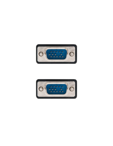 Nanocable 10.15.0101 cable VGA 1 m VGA (D-Sub) Negro