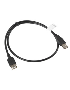 Lanberg CA-USBE-10CC-0007-BK cable USB USB 2.0 0,7 m USB A Negro 2