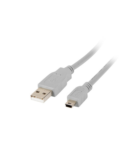 Lanberg CA-USBK-10CC-0018-S cable USB USB 2.0 1,8 m Mini-USB A USB A Gris