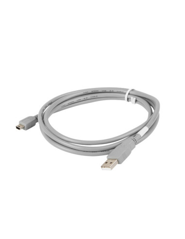 Lanberg CA-USBK-10CC-0018-S cable USB USB 2.0 1,8 m Mini-USB A USB A Gris