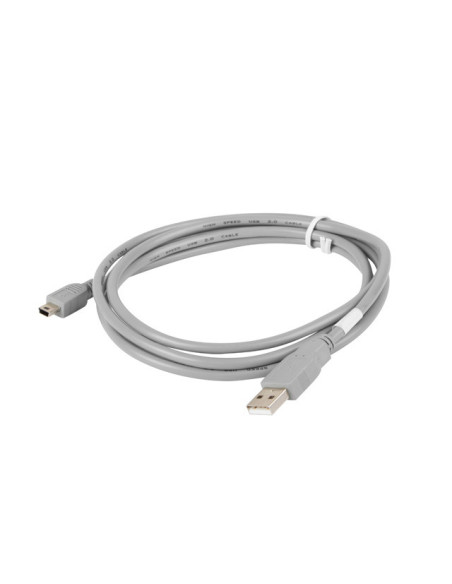 Lanberg CA-USBK-10CC-0018-S cable USB USB 2.0 1,8 m Mini-USB A USB A Gris