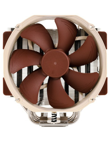 Noctua NH-U14S sistema de refrigeración para ordenador Procesador Enfriador 12 cm Marrón, Acero inoxidable