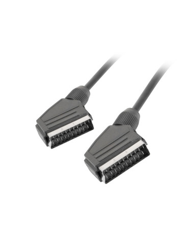 Lanberg CA-EUEU-10CC-0018-BK cable EUROCONECTOR 1,8 m SCART (21-pin) Negro