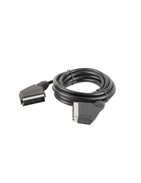 Lanberg CA-EUEU-10CC-0018-BK cable EUROCONECTOR 1,8 m SCART (21-pin) Negro