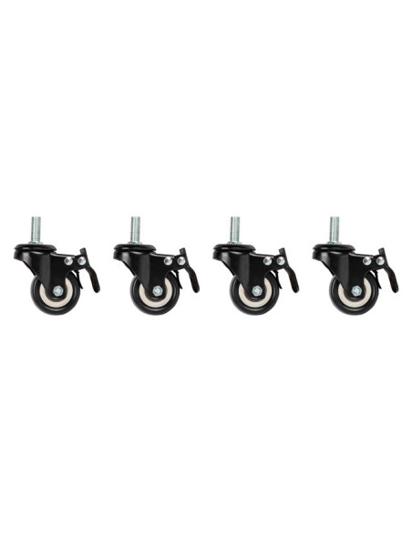 Lanberg AK-1601-B accesorio de bastidor Ruedas giratorias
