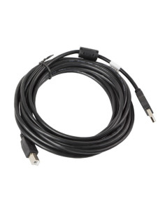 Lanberg CA-USBA-11CC-0050-BK cable USB USB 2.0 5 m USB B Negro 2