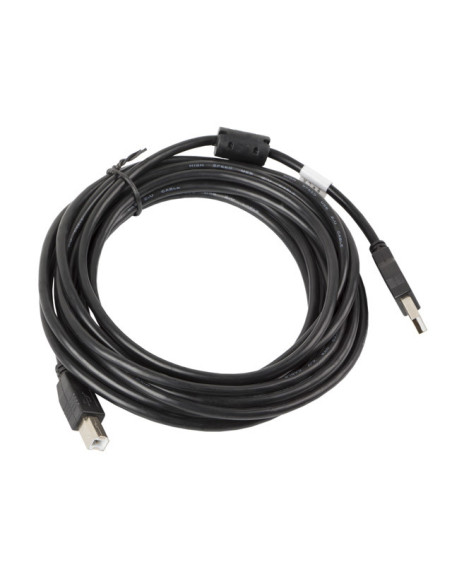 Lanberg CA-USBA-11CC-0050-BK cable USB USB 2.0 5 m USB B Negro