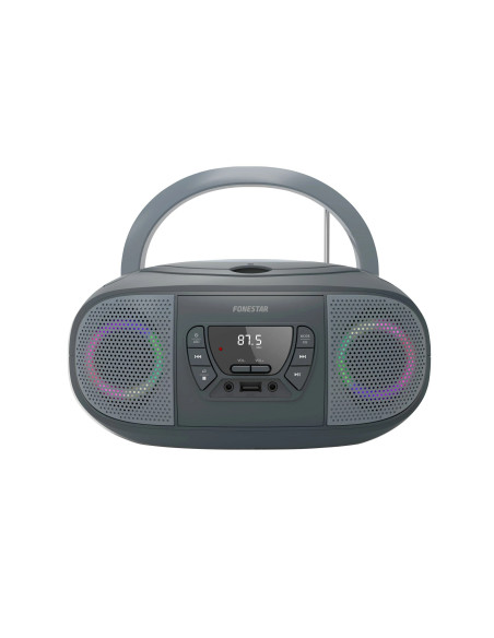 Fonestar BOOM-GO-G reproductor de CD Gris Reproductor de CD portátil