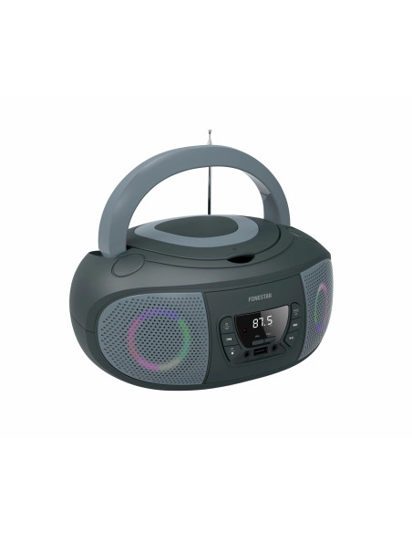 Fonestar BOOM-GO-G reproductor de CD Gris Reproductor de CD portátil