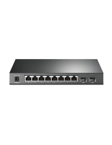 TP-Link T1500G-10PS(TL-SG2210P) Gestionado L2 Gigabit Ethernet (10 100 1000) Energía sobre Ethernet (PoE) Negro
