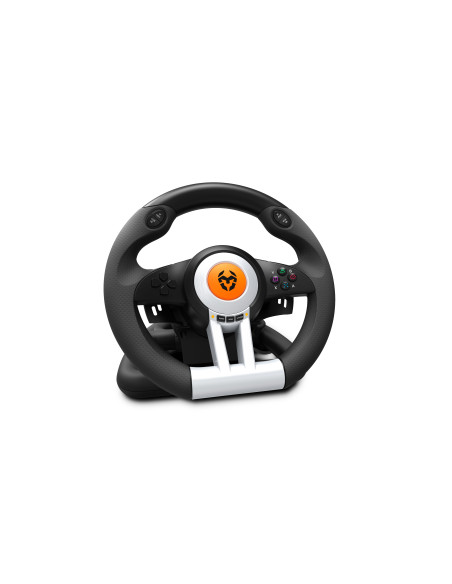Krom K-Wheel Negro USB Volante + Pedales Analógico Digital PlayStation 4, Playstation, Playstation 3, Xbox One