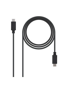 Nanocable USB 2.0, 1m cable USB USB C Negro
