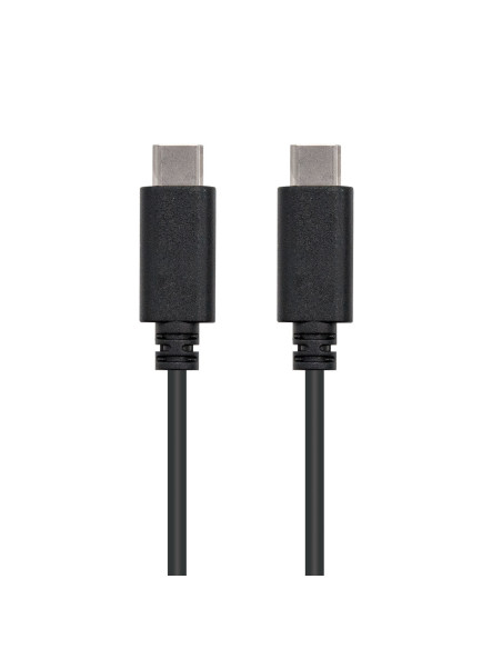 Nanocable USB 2.0, 1m cable USB USB C Negro