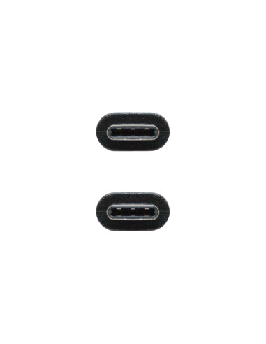 Nanocable USB 2.0, 1m cable USB USB C Negro