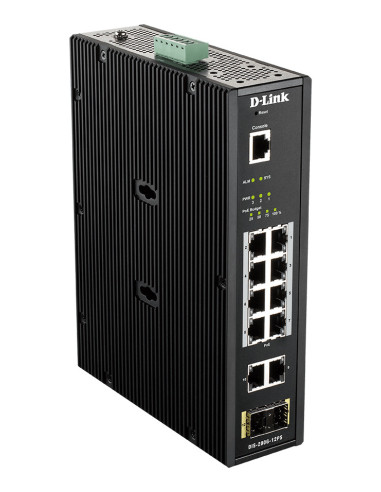 D-Link DIS-200G-12PS switch Gestionado L2 Gigabit Ethernet (10 100 1000) Energía sobre Ethernet (PoE) Negro