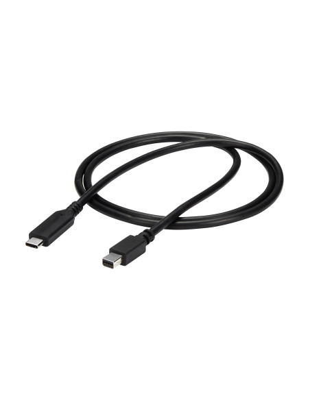 StarTech.com Cable de 1m USB-C a Mini DisplayPort - 4K 60Hz - Negro - Adaptador USB 3.1 Tipo C a mDP
