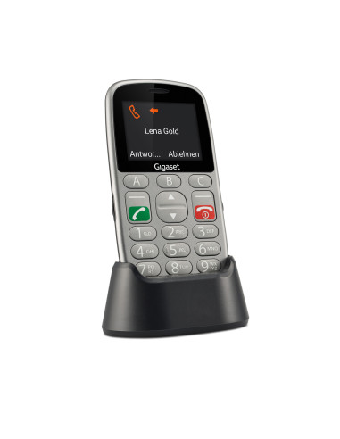 Gigaset GL390 5,59 cm (2.2") 88 g Gris Teléfono para personas mayores