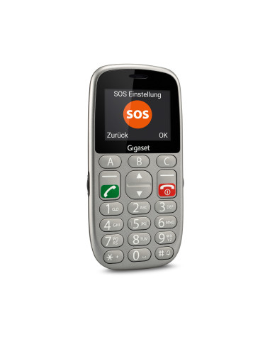 Gigaset GL390 5,59 cm (2.2") 88 g Gris Teléfono para personas mayores