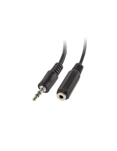 Lanberg AD-0024-BK cable de audio 0,1 m 3,5mm 2 x 3.5mm Negro