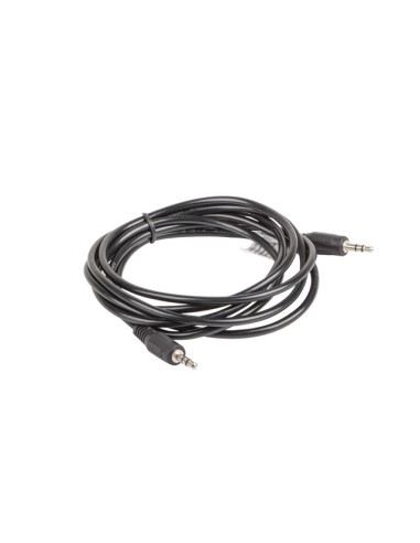 Lanberg CA-MJMJ-10CC-0020-BK cable de audio 2 m 3,5mm Negro